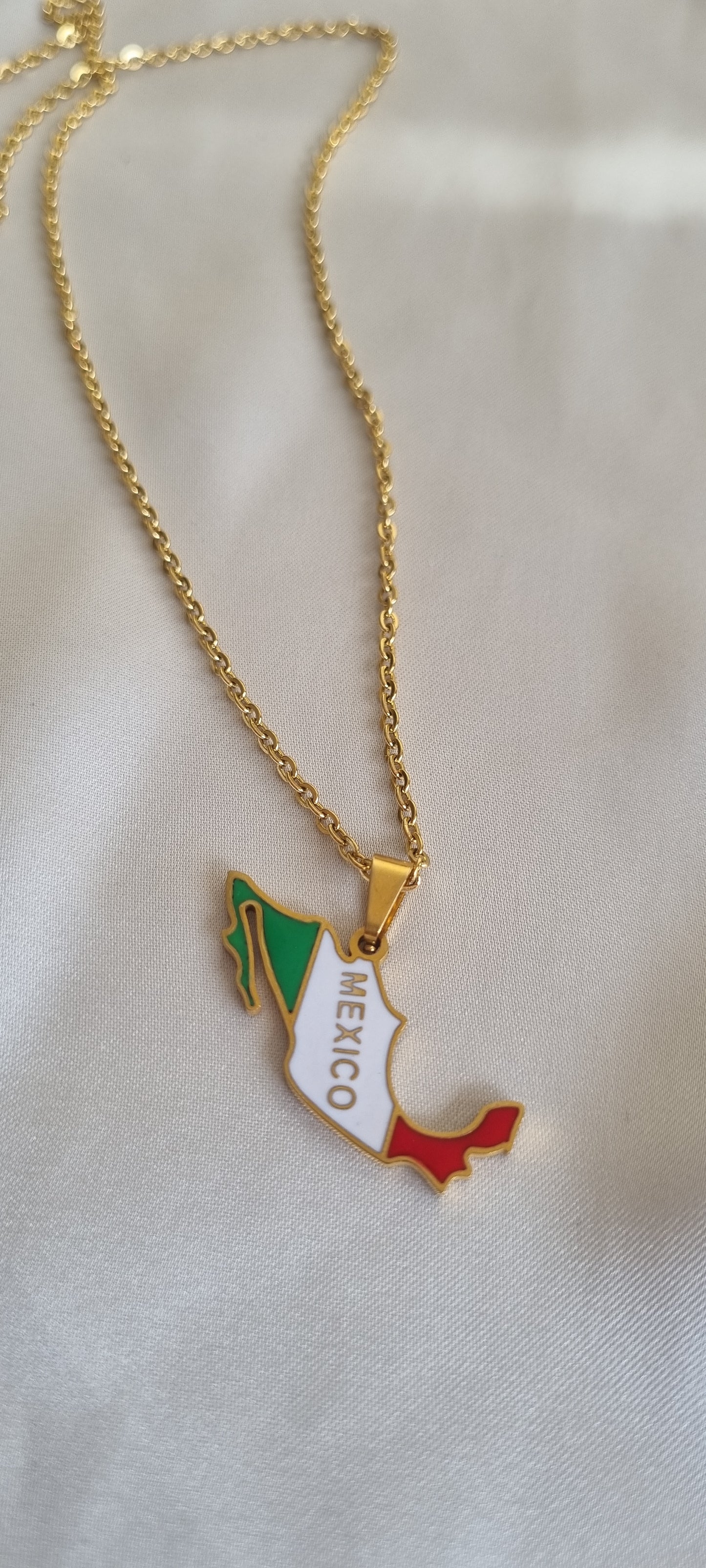 Mexico Map Necklace