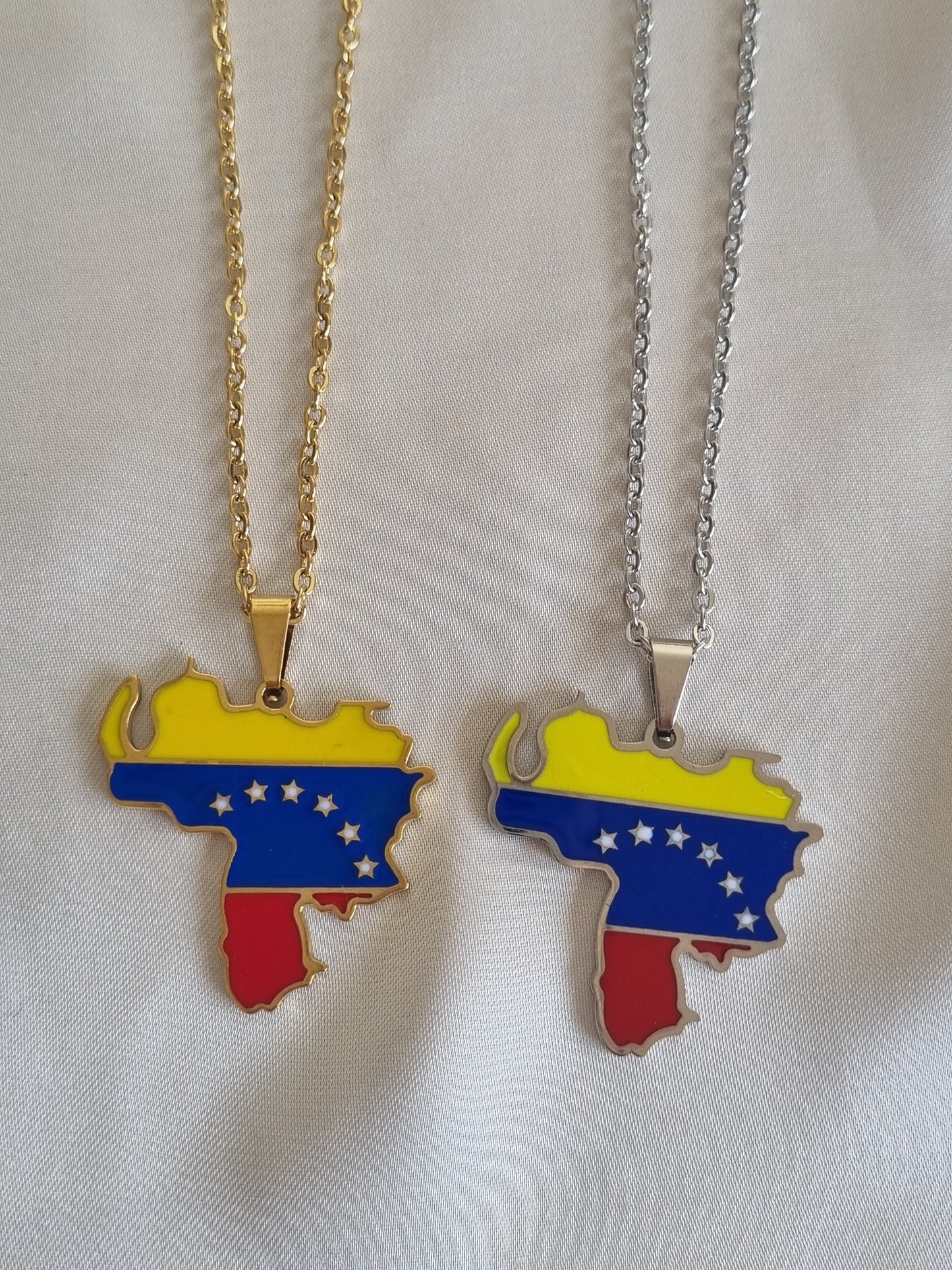 Venezuela Map Necklace