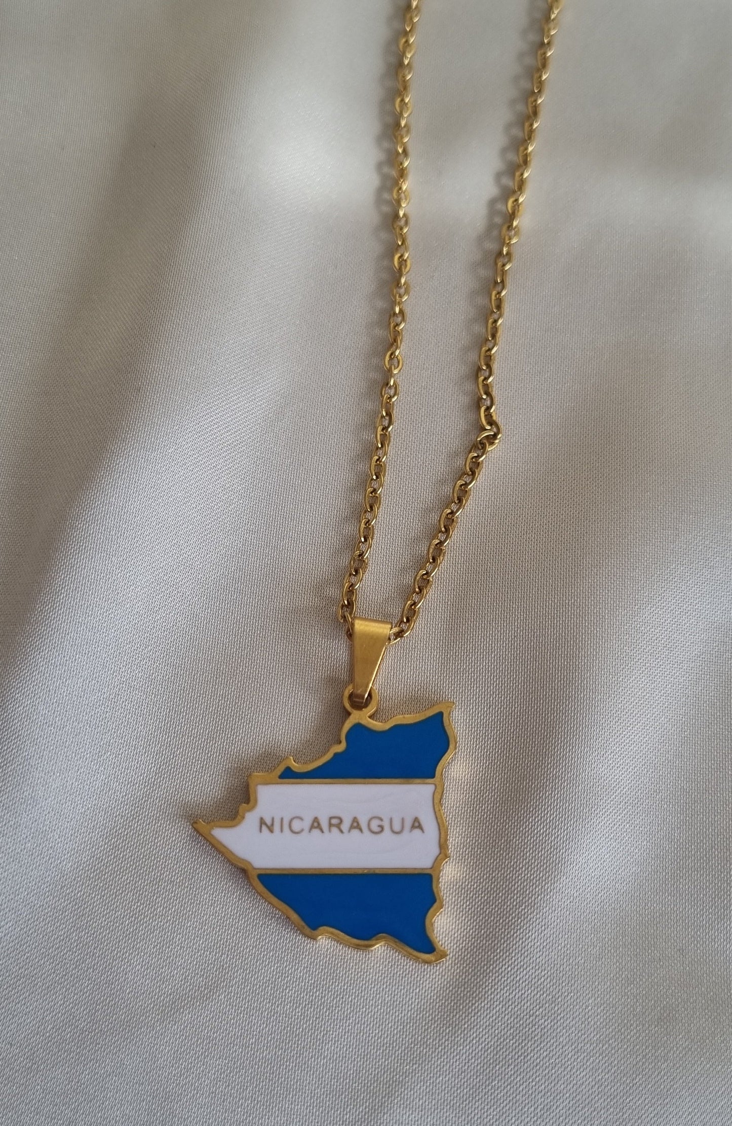 Nicaragua Map Necklace