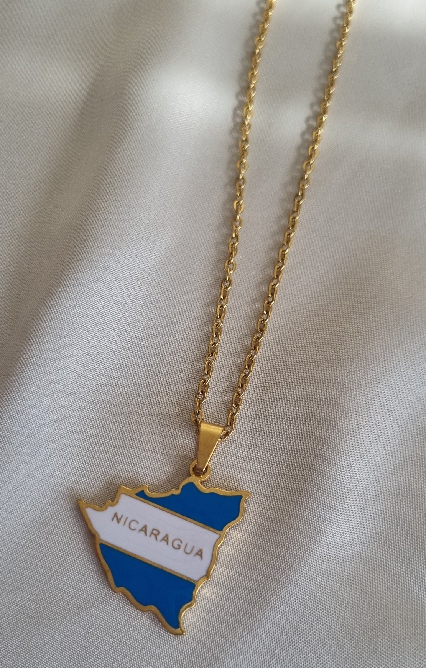 Nicaragua Map Necklace