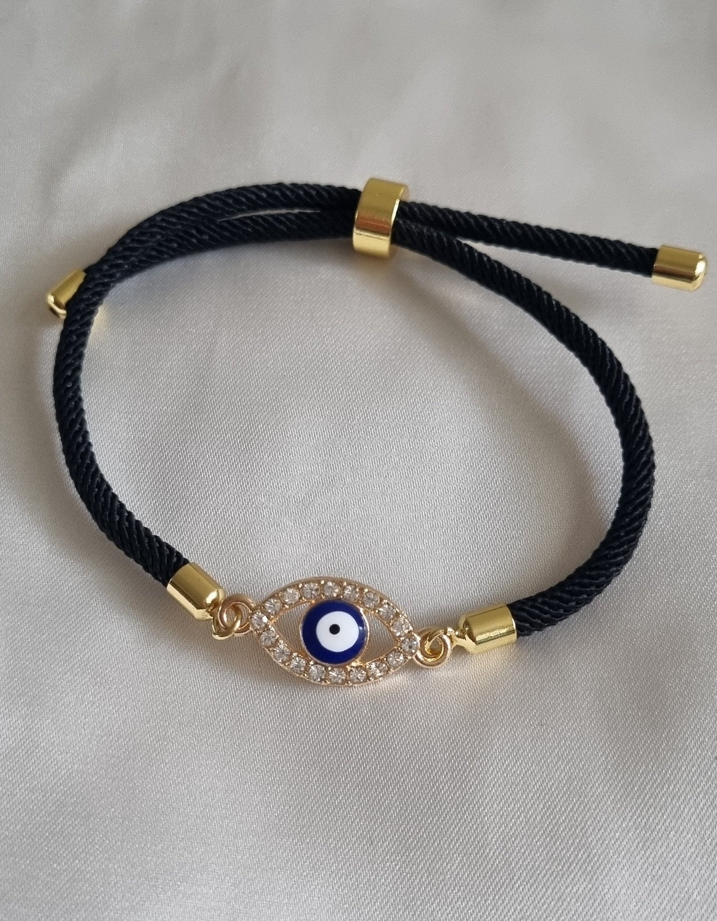 Black mal de ojo bracelet 