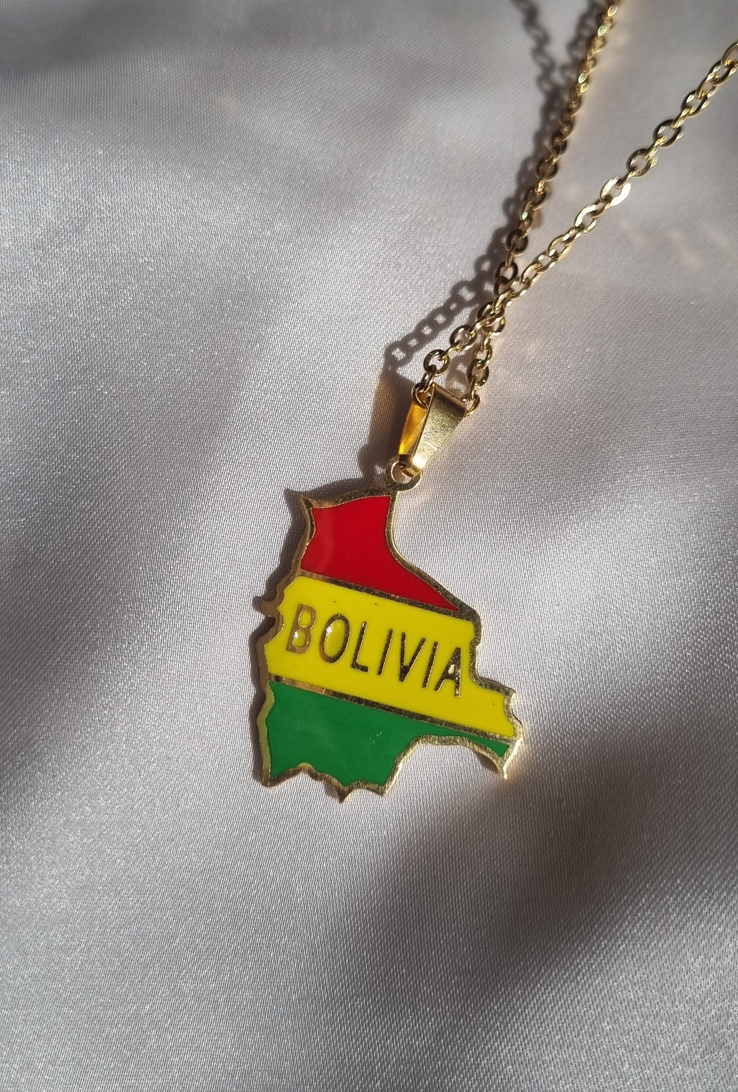 Bolivia Flag Necklace