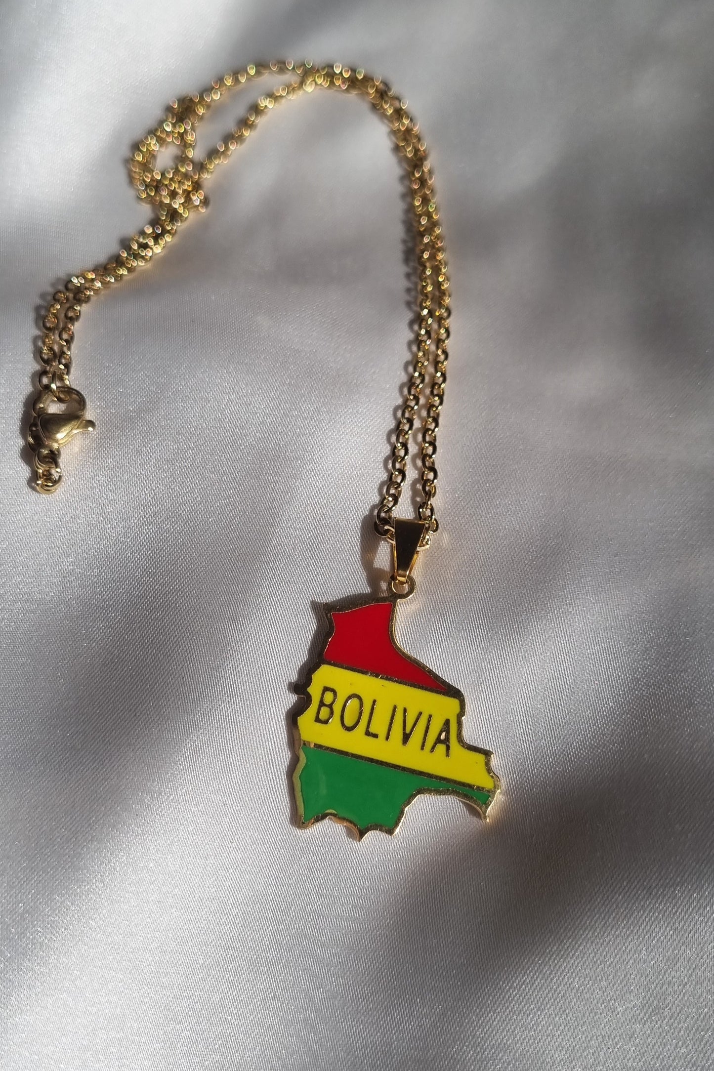 Bolivia Flag Necklace