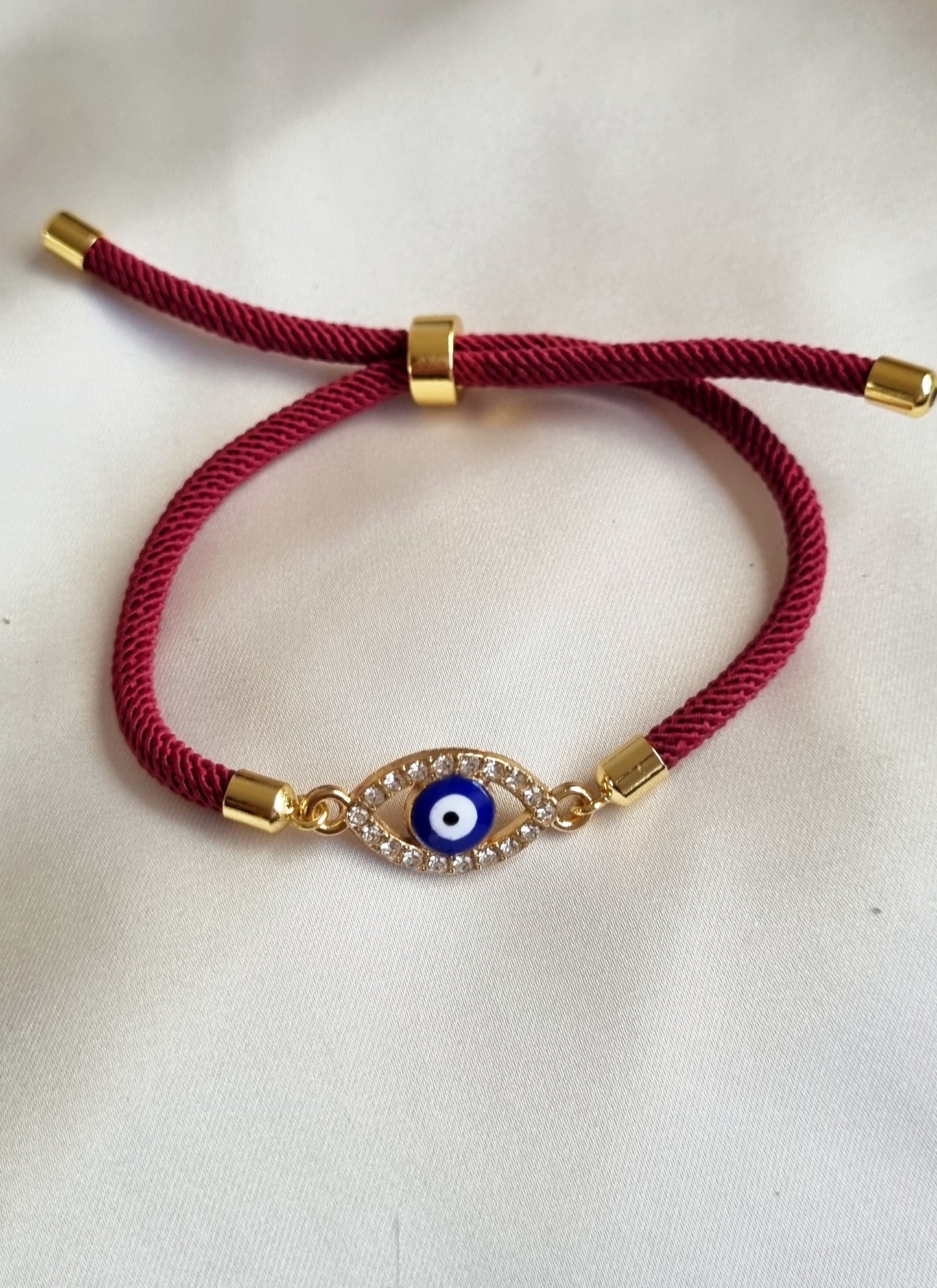 Dark Red Mal de Ojo Bracelet