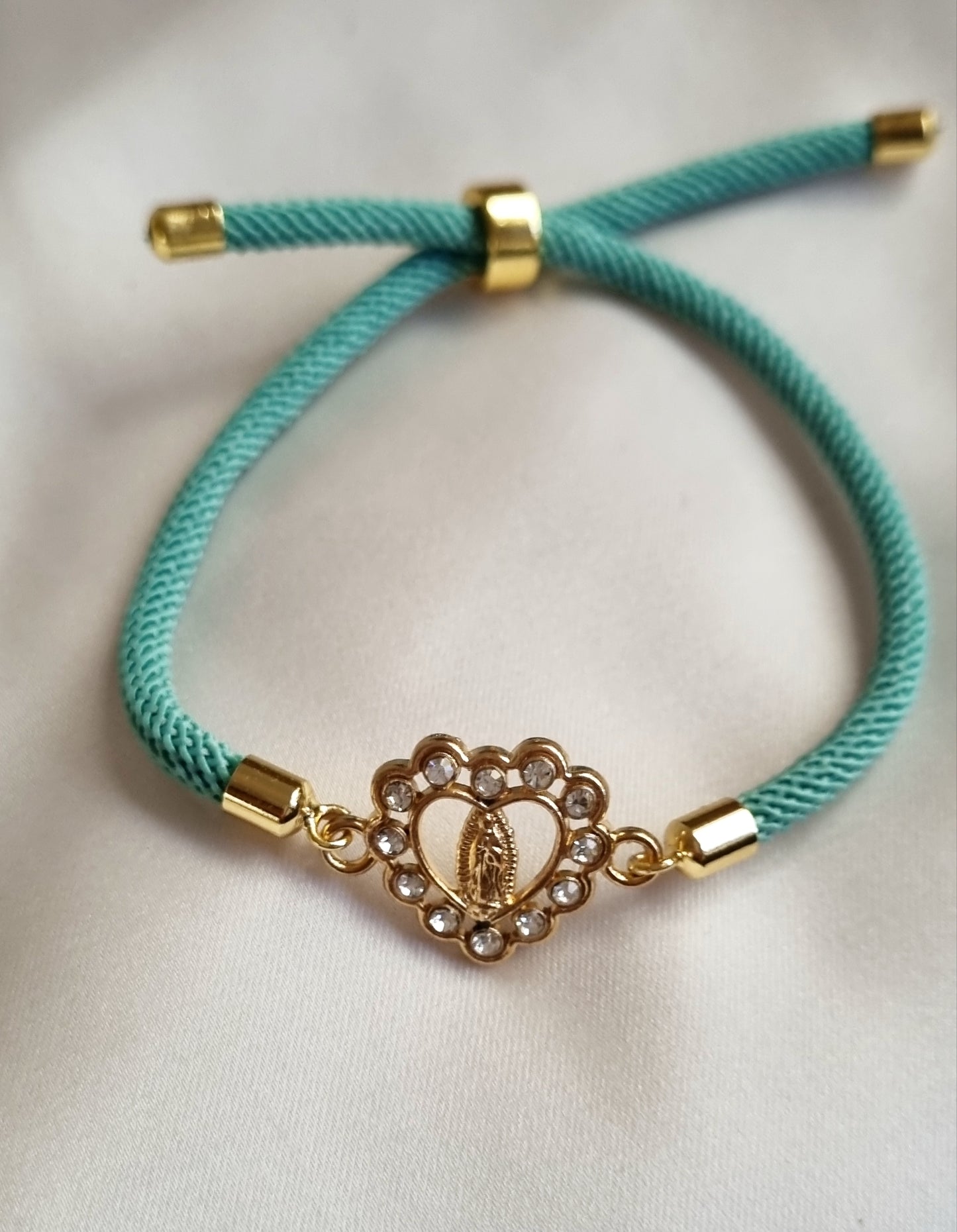 La Virgen Heart Bracelet