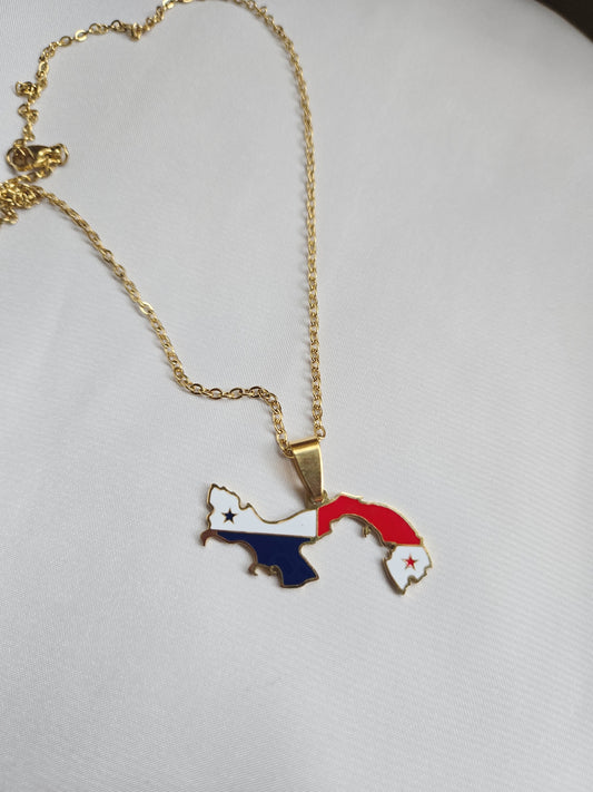 Panama Flag Necklace