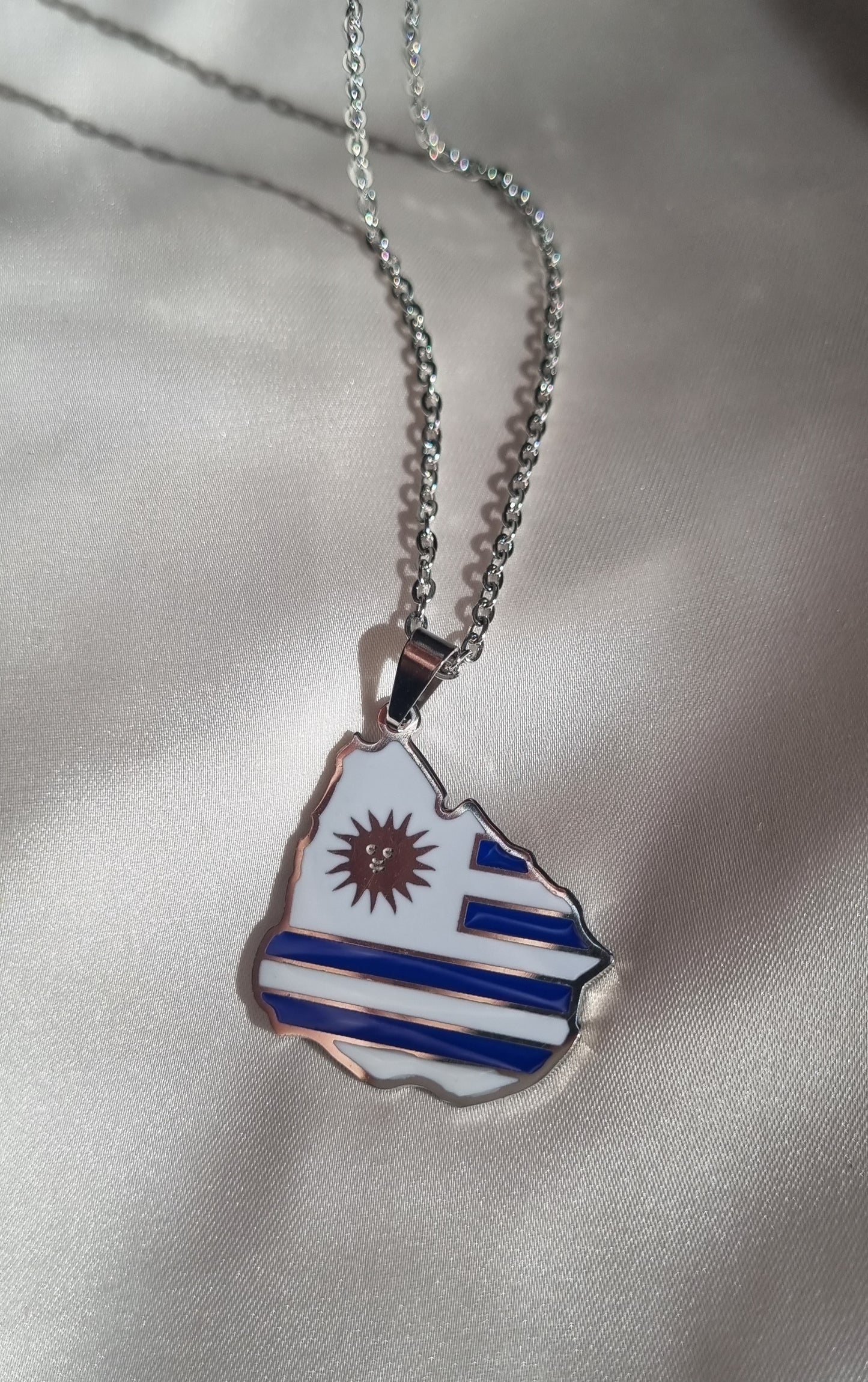 Uruguay Map Necklace