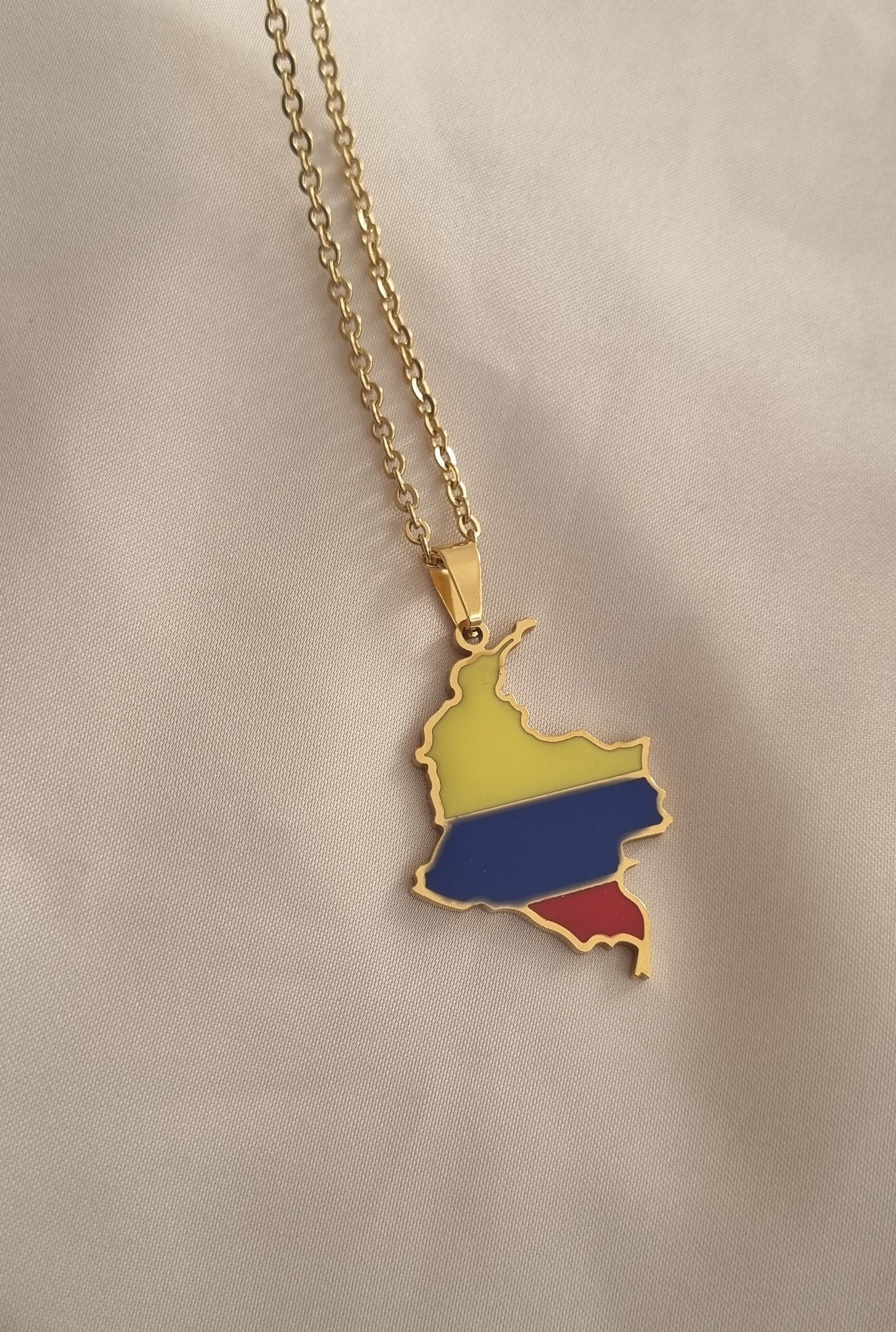 Flag Colombia Necklace