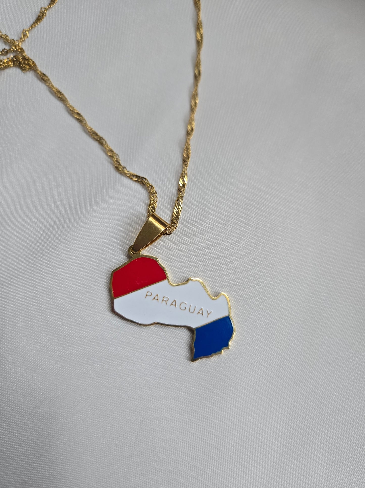 Paraguay Flag Necklace