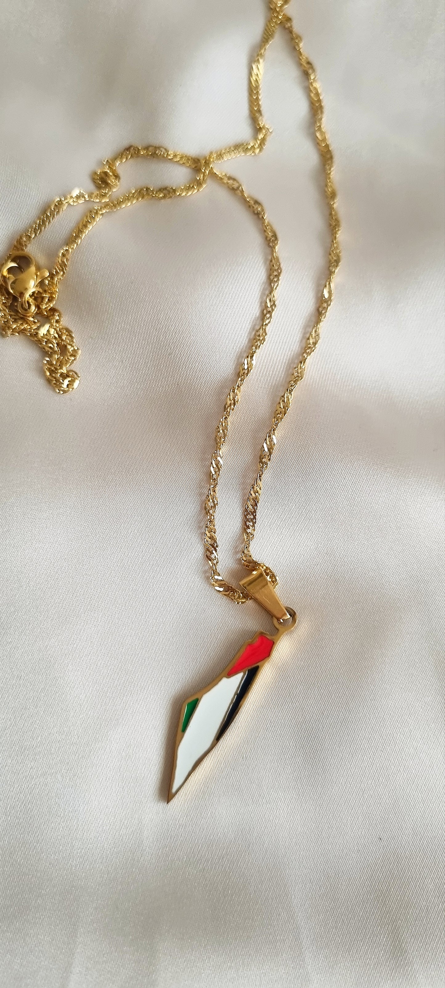 Palestine Flag Necklace