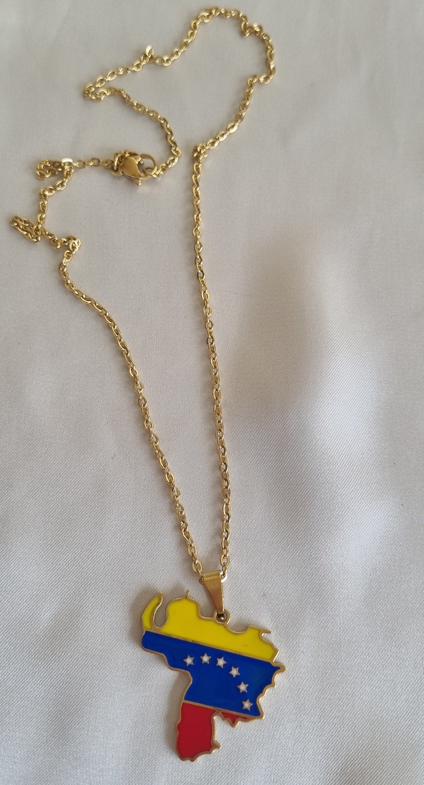 Venezuela Map Necklace